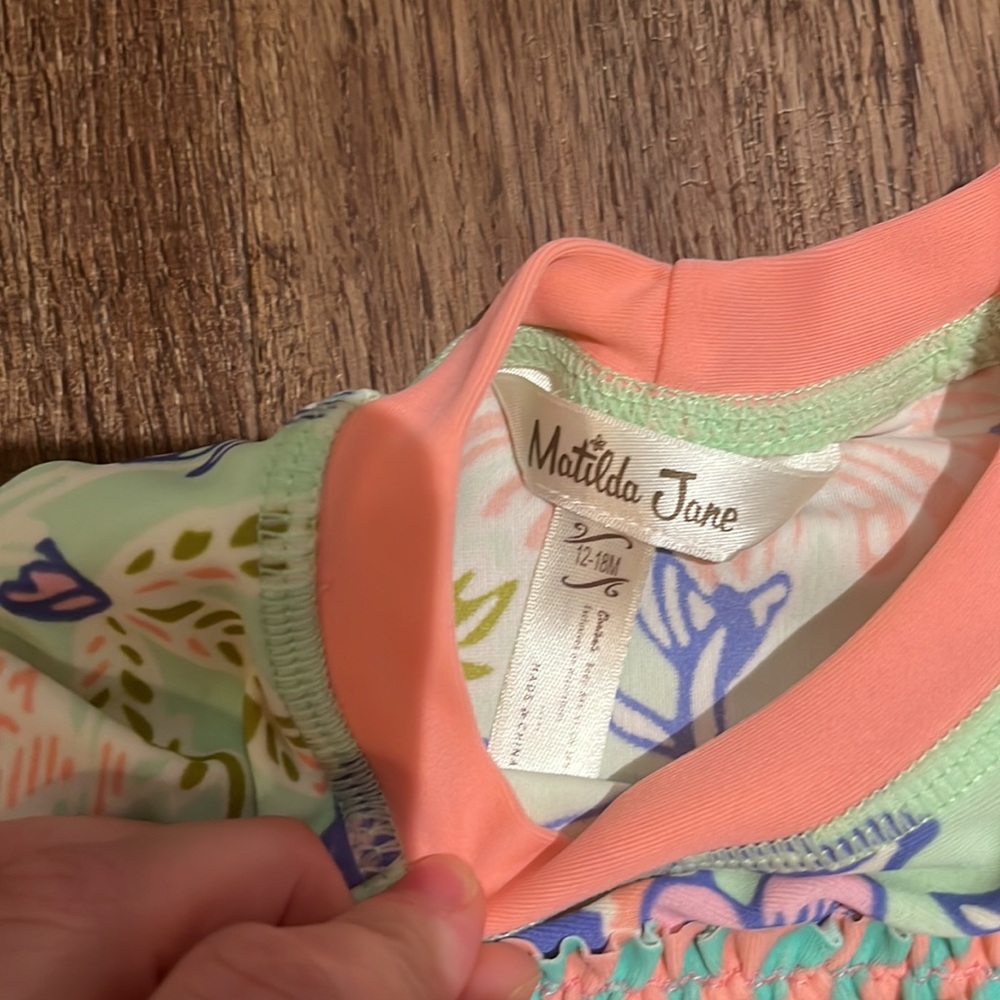NWOTs Matilda Jane Swim Shirt Ruffle Rash Guard - Picture 2 of 3